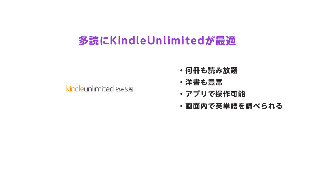 Kindle Unlimitedで多くの英語本を読む